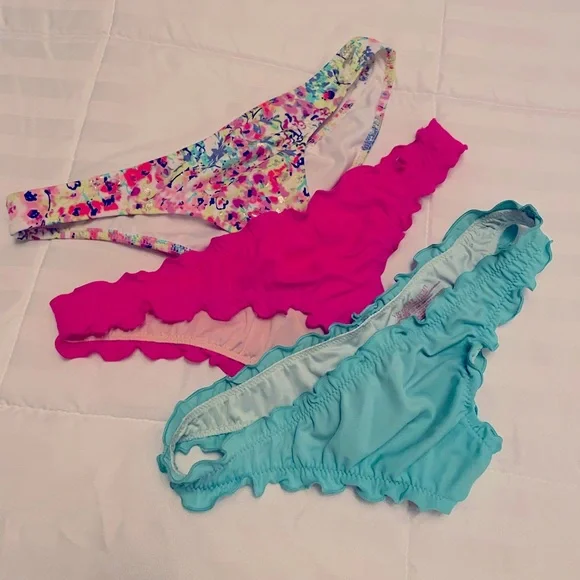 Victoria’s Secret Brazillian Bikini Bottoms 3 Pc Bundle🌸 - Picture 2 of 6
